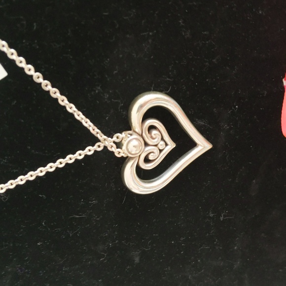 Brighton 🔥NWT🔥 - heart necklace with crystal charm. Never worn brand new. A+ - Picture 8 of 9